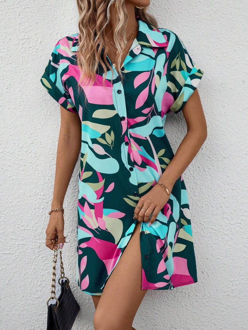 Tiana™ | Printed Button Down Dress