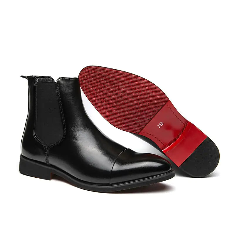 Pretyfy™ | Red Bottom Chelsea Boots