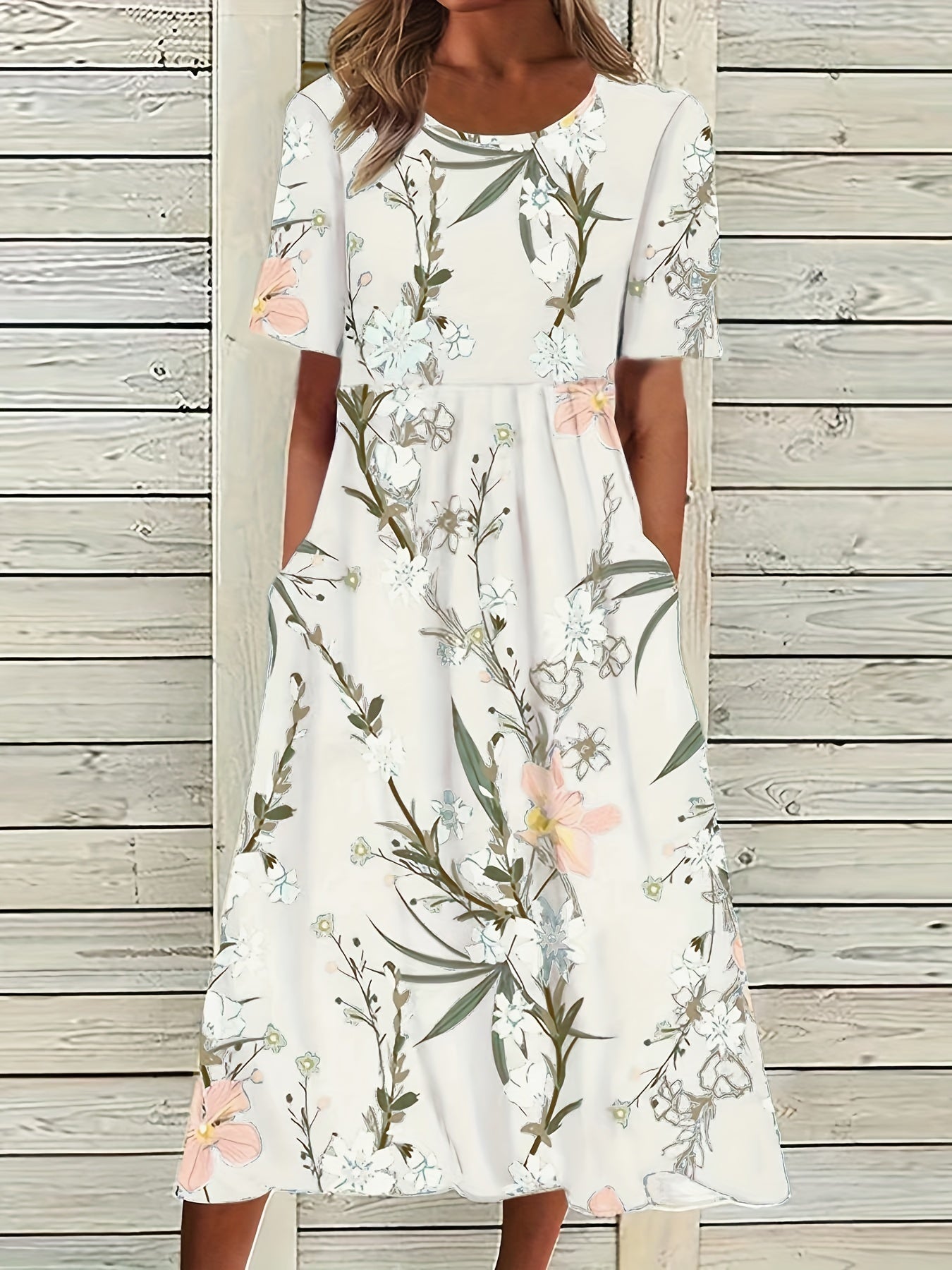 Cassandra™ | Floral Print High Waist Dress