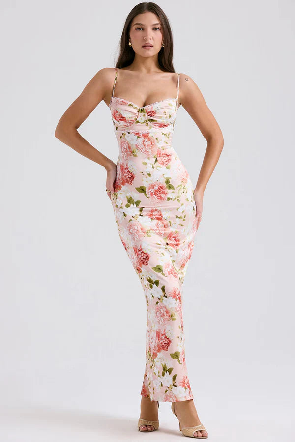 Marjolein - Floral Dress with Split