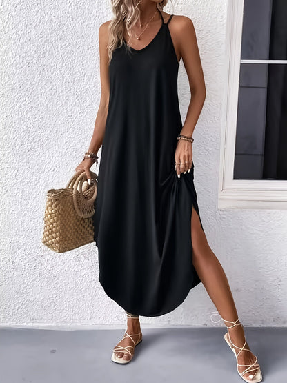 Sophie™ I Spaghetti Strap V-neck Loose Cami Dress