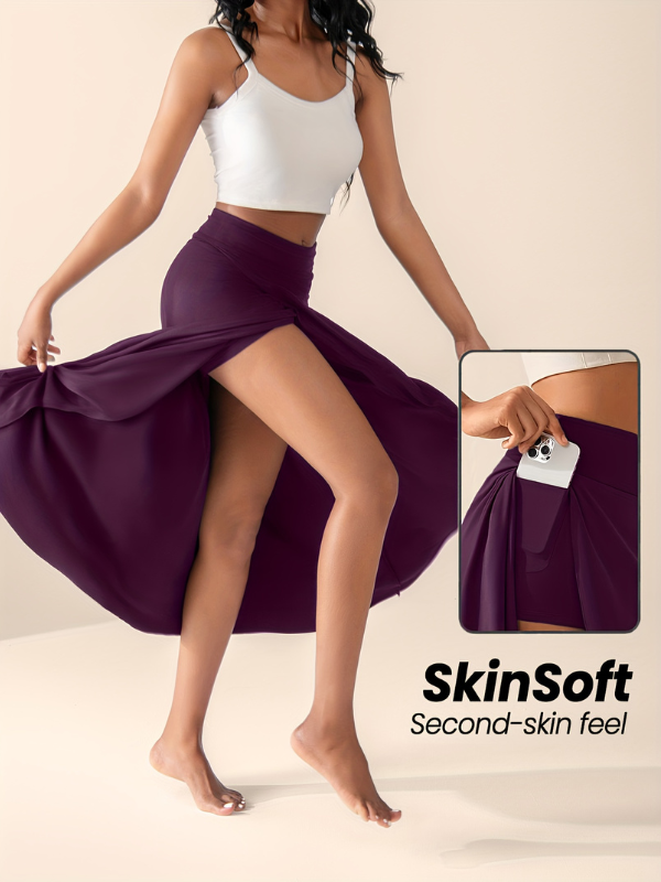 Serena™ | High-Waisted Split Skort