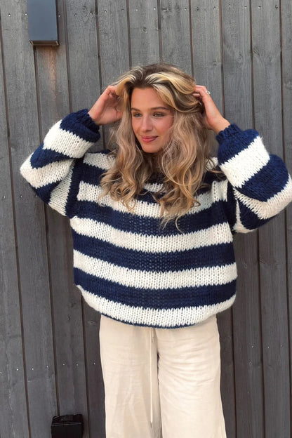 HANNAH | STRIPED KNIT SWEATER