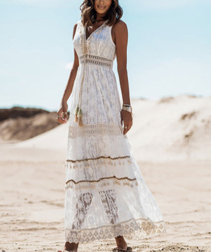 Marina™ | Elegant Boho Maxi Dress