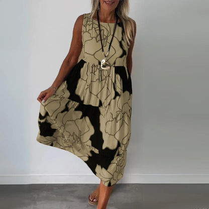 Caitlyn™ | Sleeveless Floral Maxi Dress