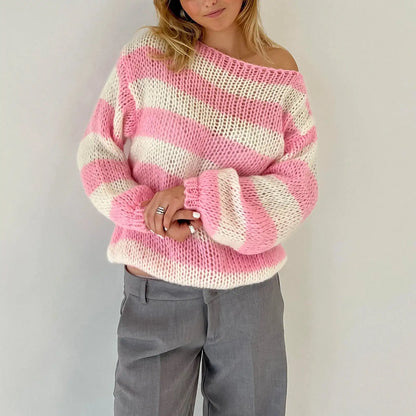 HANNAH | STRIPED KNIT SWEATER