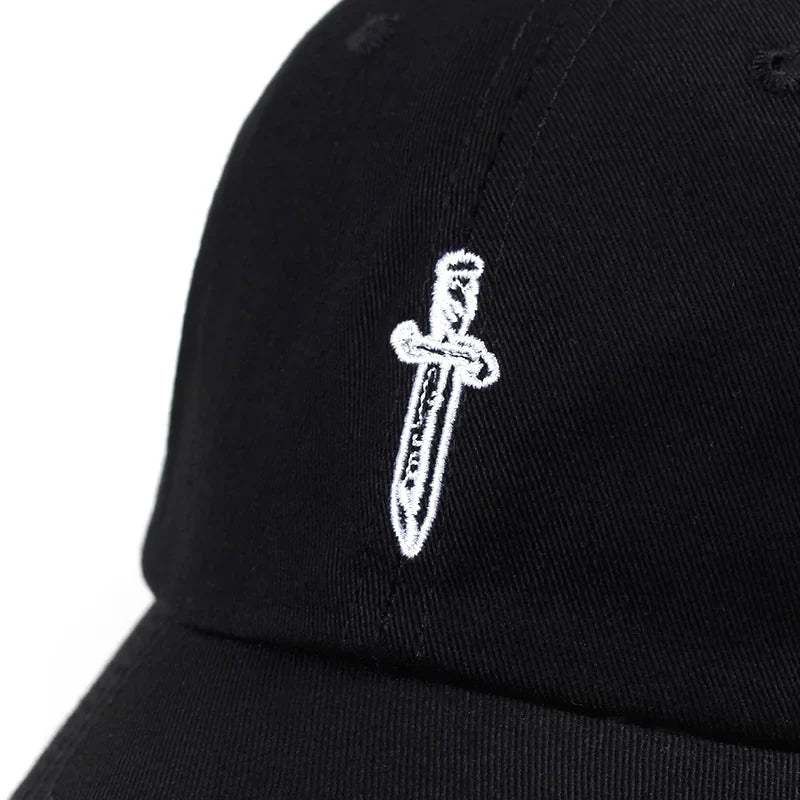 Cotton Baseball Cap | Sword Embroidery