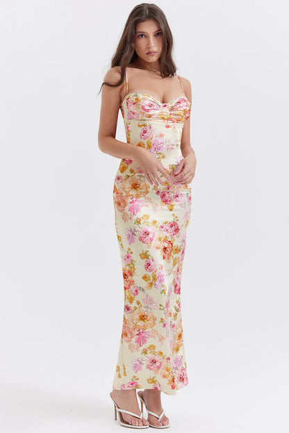 Marjolein - Floral Dress with Split