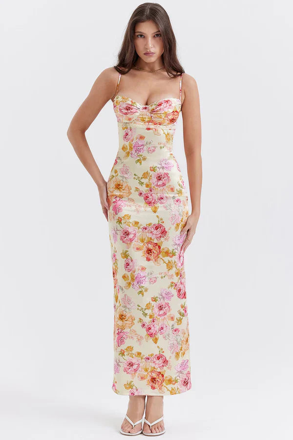 Marjolein - Floral Dress with Split