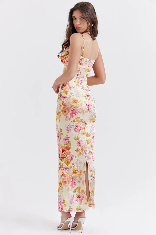 Marjolein - Floral Dress with Split