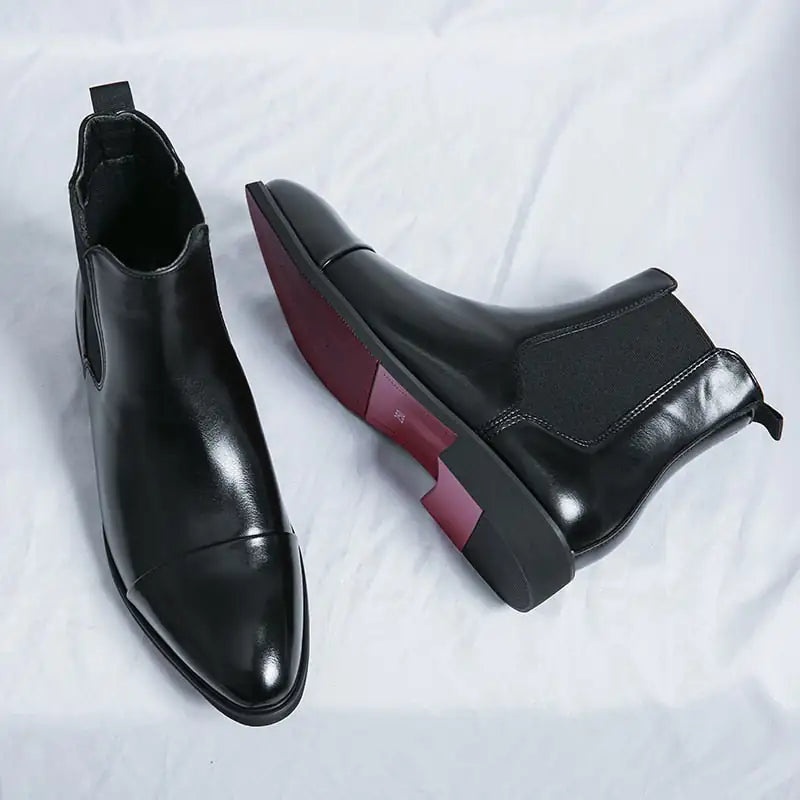 Pretyfy™ | Red Bottom Chelsea Boots